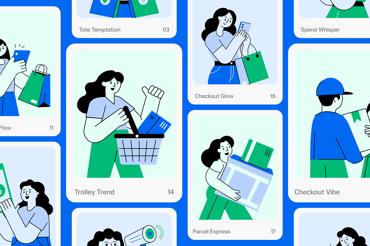 Shopping Illustration Art, a Person Illustration by Vectors Market (Photo 6 of 9)