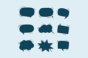 Smashing pack of speech bubbles, an Illustration by My watercolor shop (Thumbnail 10 of 12)