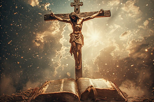 Jesus Christ bible the cross, a Holiday Photo by ComfortQ