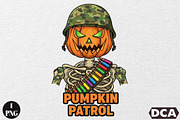 Camo Pumpkin Halloween Sublimation, an Illustration by DreamCafeArt (Thumbnail 1 of 6)