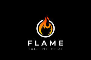 Fire Flames Logo Design, a Branding & Logo Template by AlvinStd
