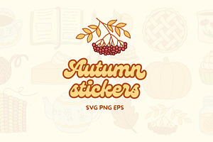 Cozy Autumn Sticker Pack, a Seasonal Illustration by Kristina Chistiakova