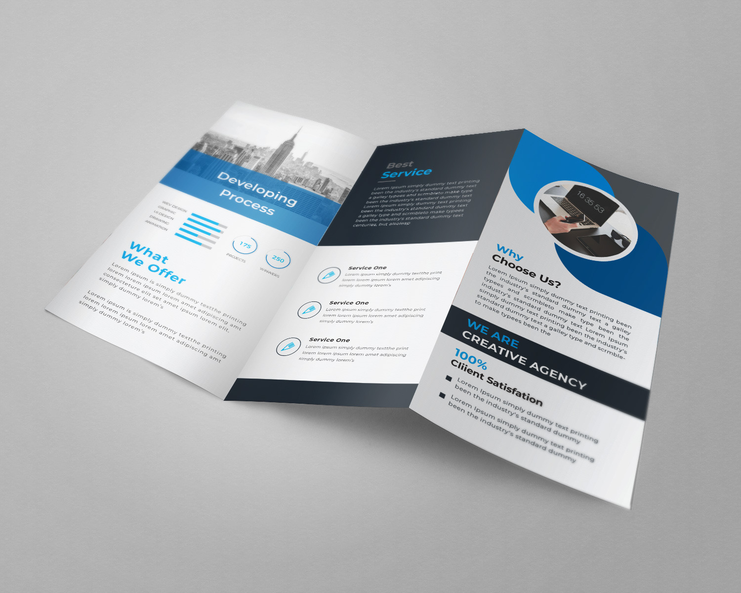 Tri-Fold Brochure Design | Brochure Templates ~ Creative Market