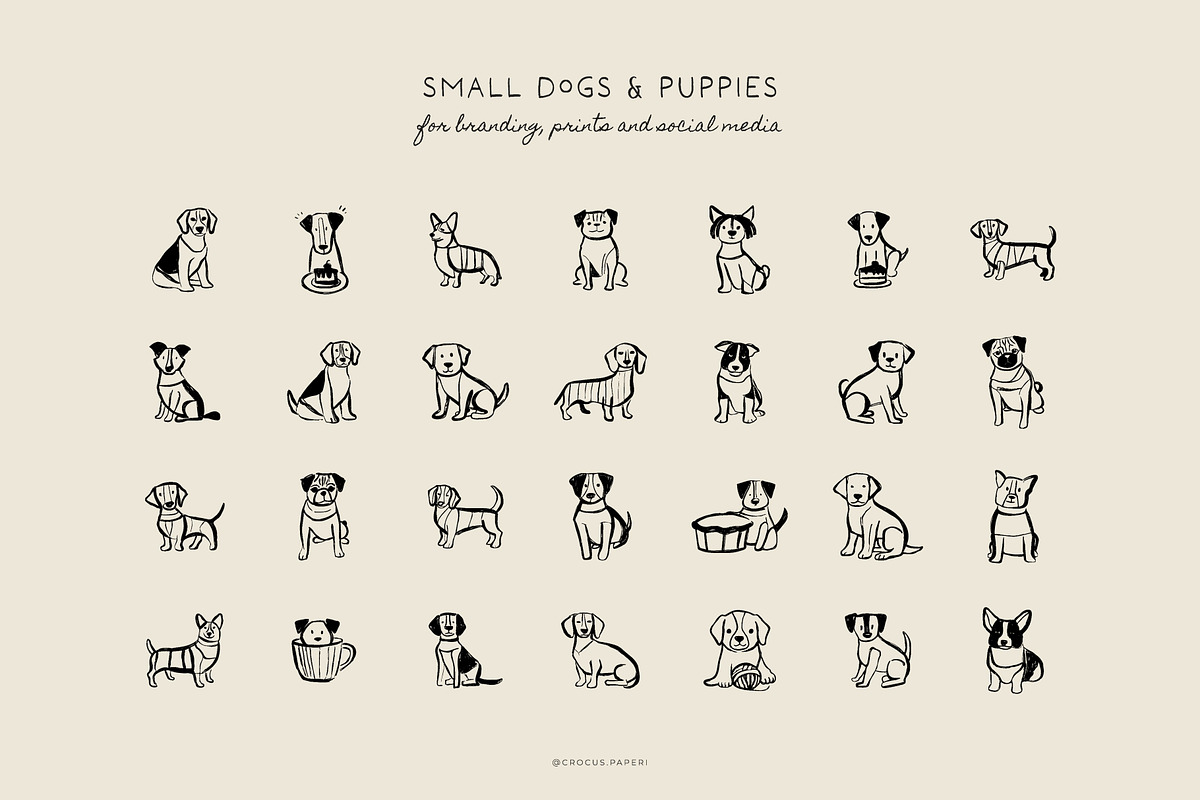 CATS & DOGS illustrations, an Animal Illustration by Crocus Paperi (Photo 2 of 5)