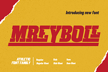 MREYBOLL | Athletic Font