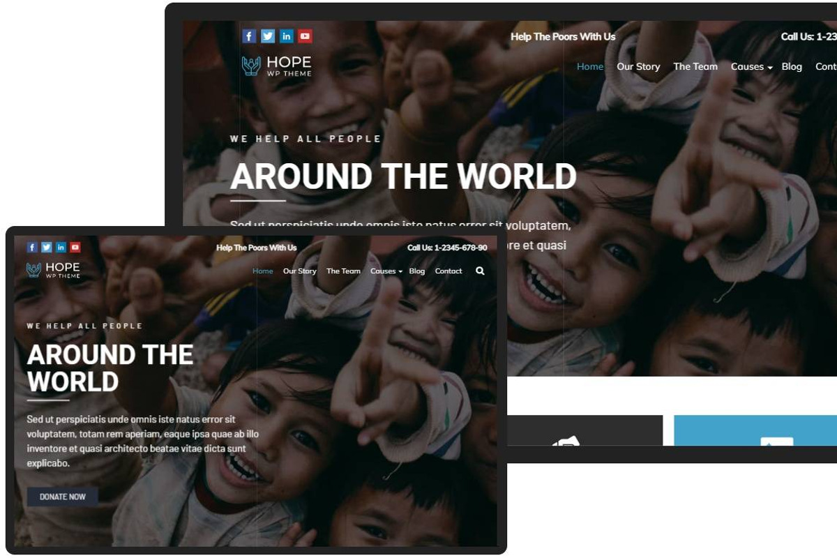 Non Profit WordPress Theme - Hope, a WordPress Template by Your Theme Shop (Photo 6 of 6)