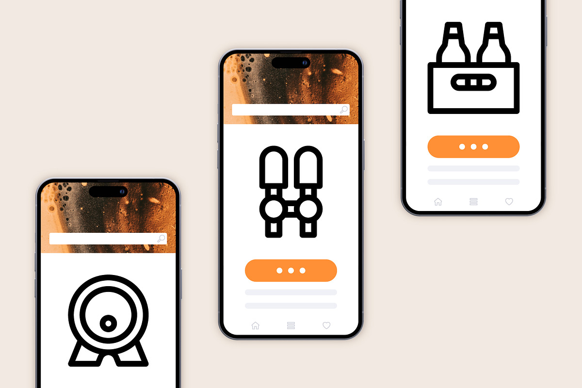 50 Beer Icons, an Outline Icon by Side Project (Photo 5 of 7)