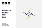 Minimalist Modern Star Logo, a Branding & Logo Template by Luxury Logos (Thumbnail 1 of 4)