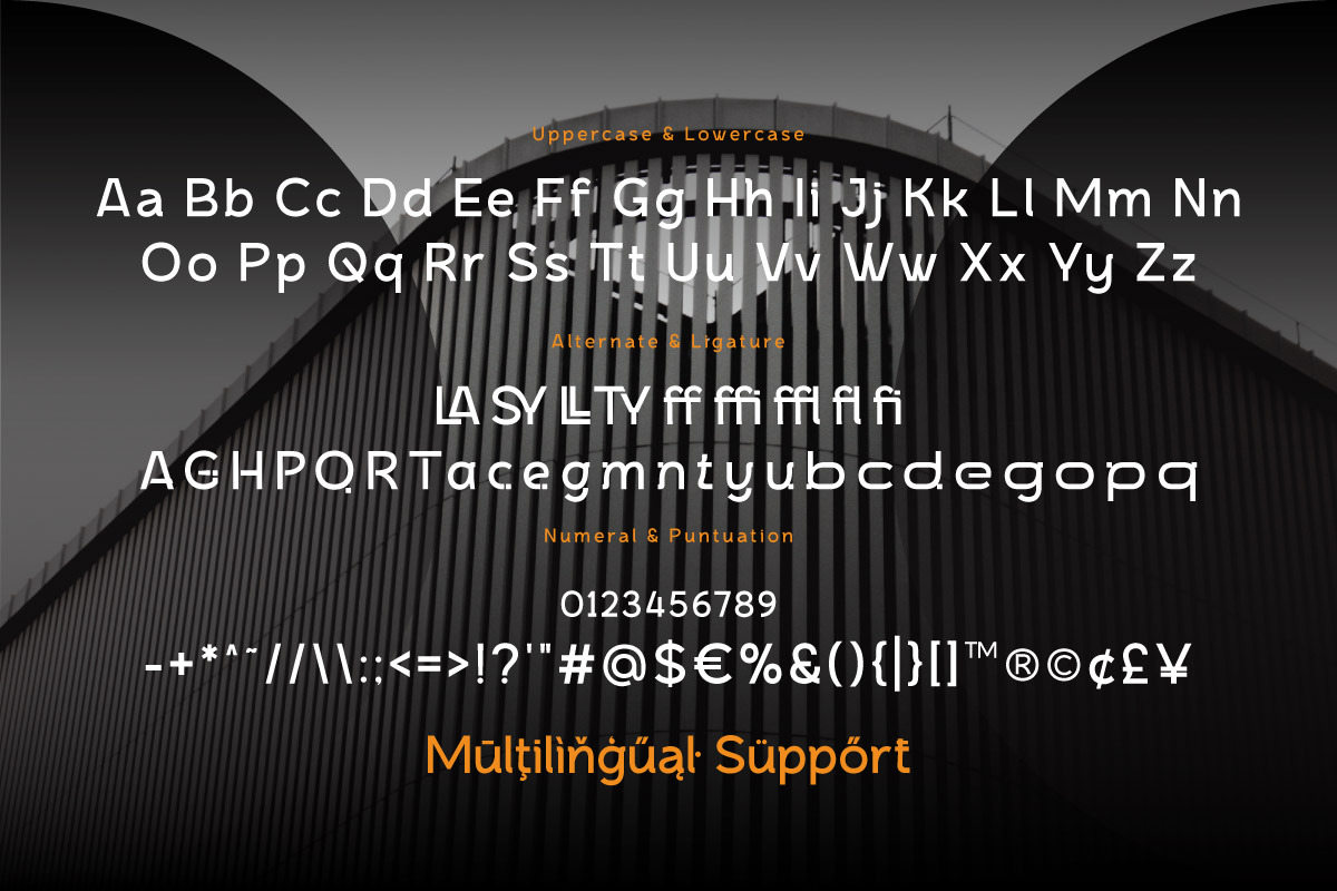 Qalget - Geometric Logo Font, a Sans Serif Font by twinstd (Photo 9 of 9)