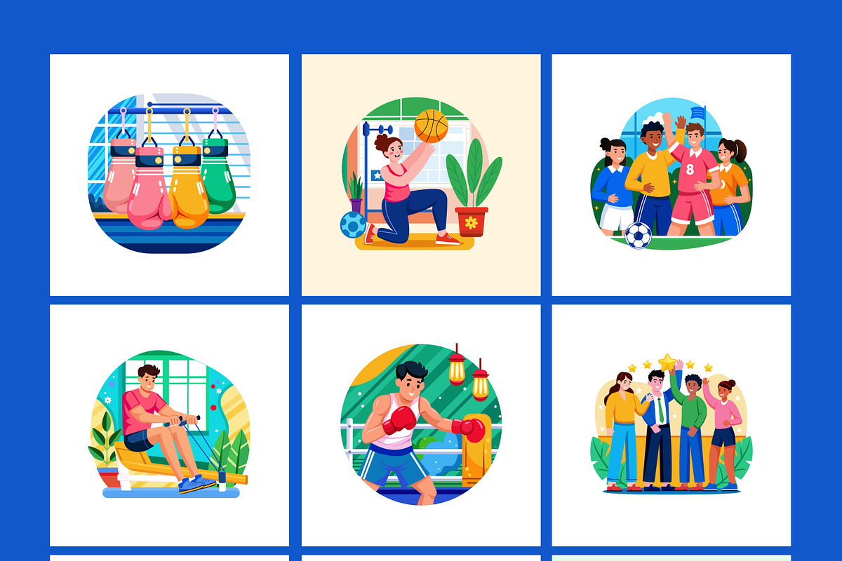 Bundle of Sports and Athletics Pack, a Sport Illustration by Creative Stall (Photo 8 of 10)