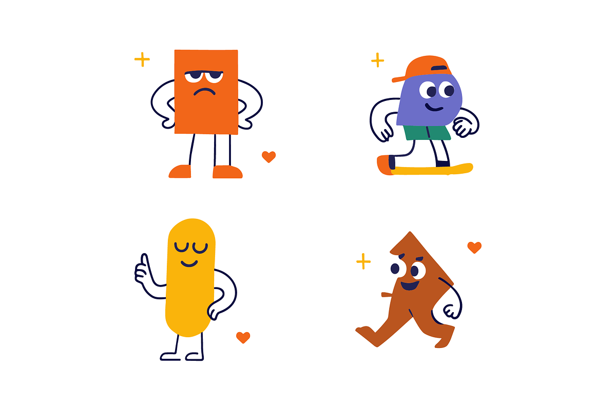 Cute Shape Character, a Graphic by HunEyy (Photo 5 of 10)