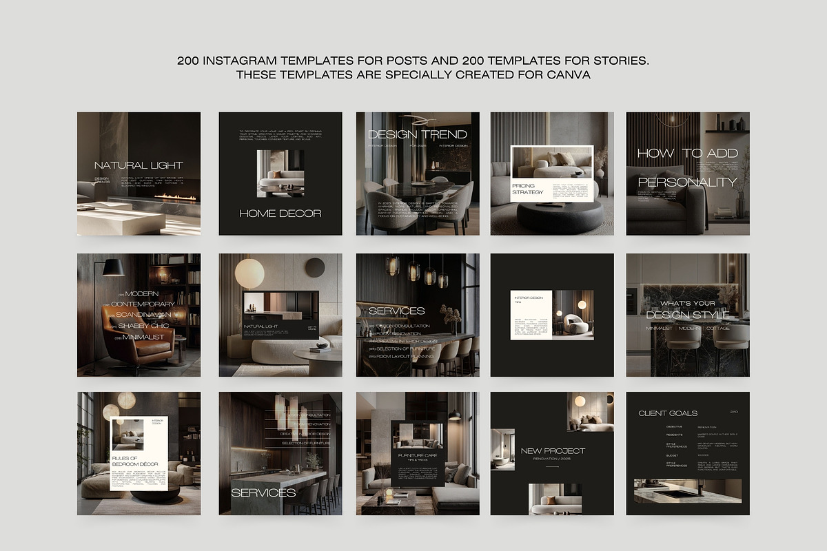 Interior Design Instagram Bundle III, a Social Media Template by Instprofi | Studio Estimo (Photo 16 of 49)