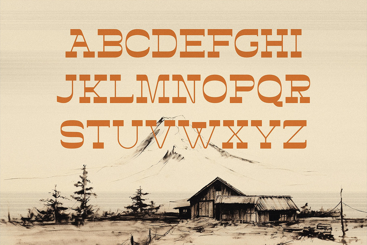 Canyon Slab - Wild West Typeface, a Slab Serif Font by HipFonts (Photo 9 of 9)