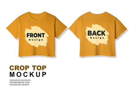 Crop Top Mockup, an Apparel Mockup by GraphicsPixel