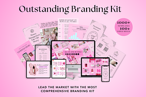 Pink Brand Kit 1000 Templates, a Social Media Template by CopertiniStudio