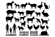 Farm Stencil, Farm Animals Stencil., an Object Graphic by Doodle Cloud Studio (Thumbnail 2 of 2)