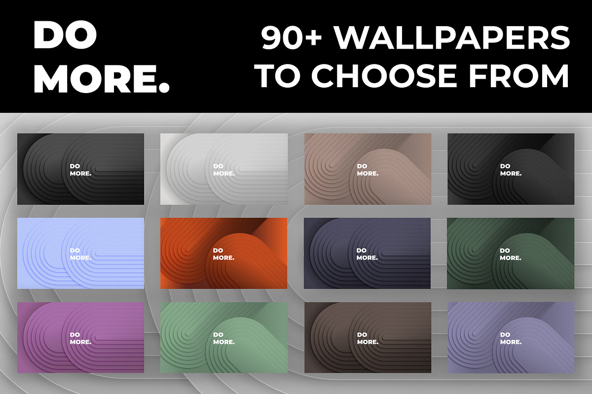 DO MORE Wallpaper Pack, a Background Graphic by CDS Premium (Photo 3 of 6)
