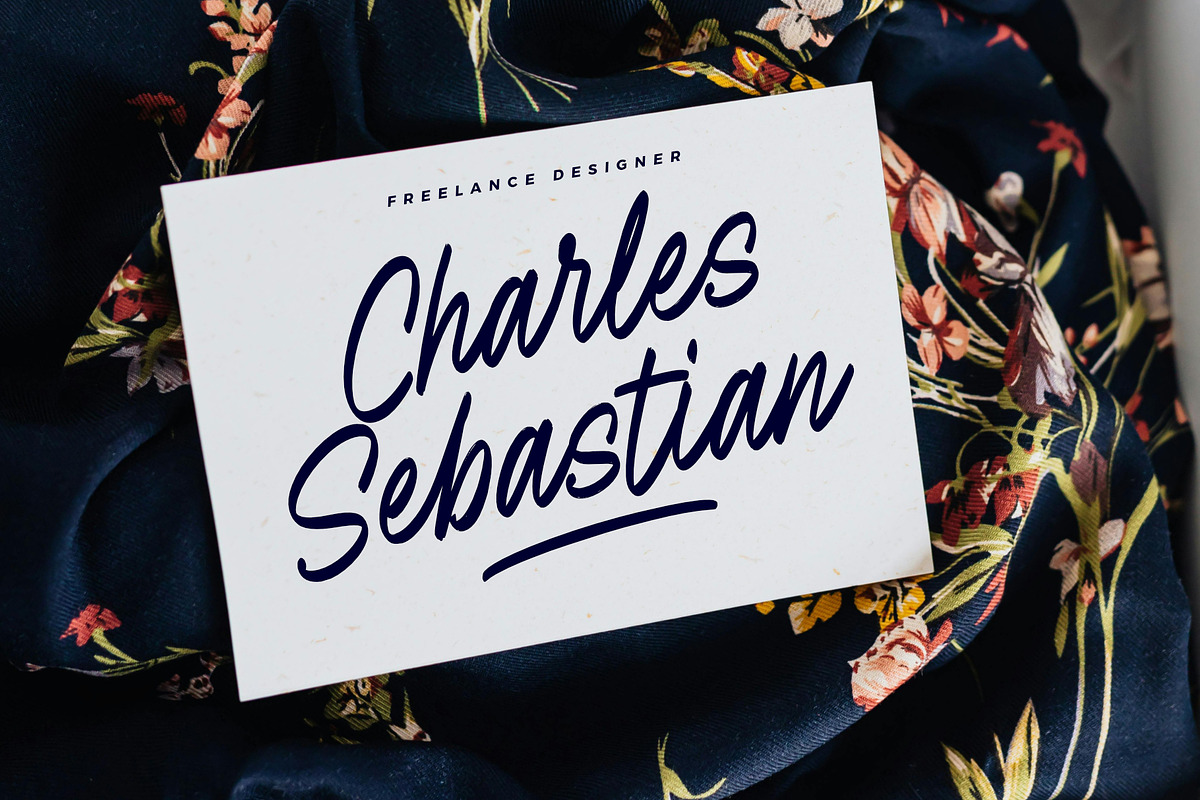 Authentic Black brush script, a Script Font by Damarletter (Photo 5 of 10)