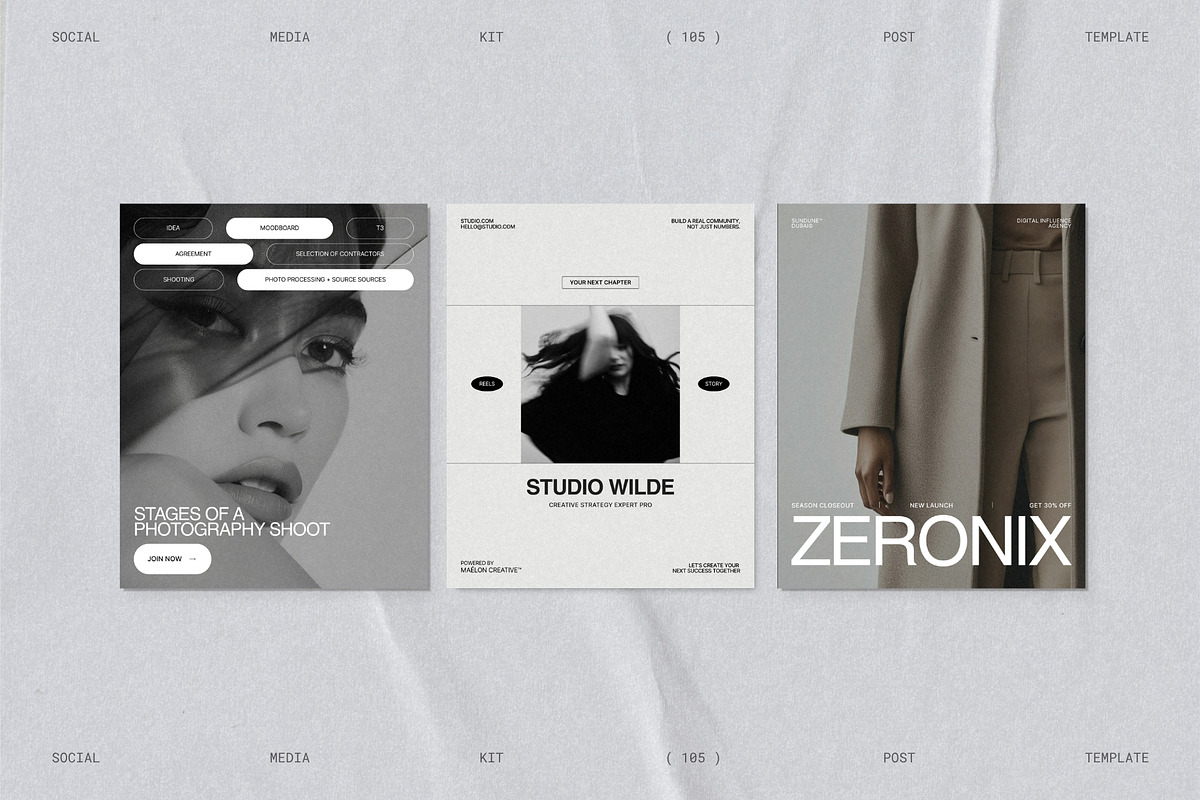 ELVO | Social Media Kit Post Bundle, a Social Media Template by Prapti Design (Photo 5 of 10)