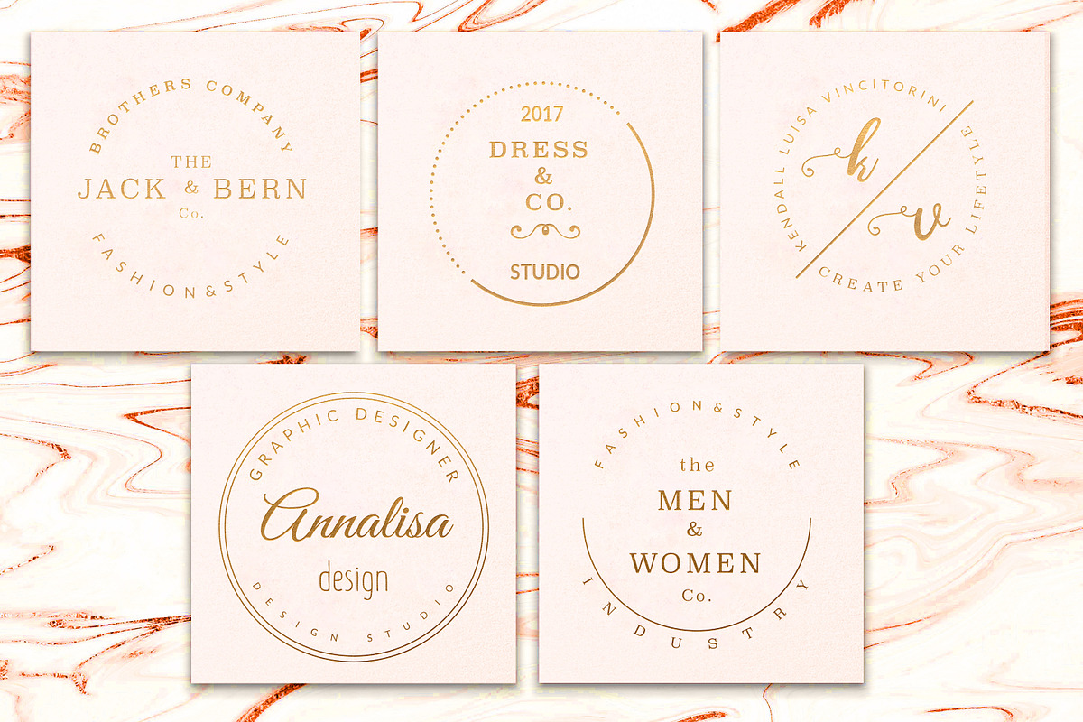 PREMIUM 120 Stamp Logo Bundle, a Branding & Logo Template by IsikChic (Photo 25 of 30)