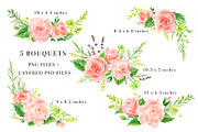 Soft Florals Watercolor Design Set, an Illustration by Art by Lin (Thumbnail 3 of 7)