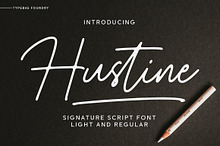 Hustine Signature Script Font