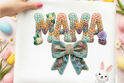 Coquette Mama Png Floral Yarn Mama, an Illustration by Designking (Thumbnail 5 of 6)