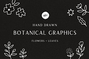 Hand Drawn Botanical Graphics, a Texture Illustration by Minna May Design (Thumbnail 1 of 2)