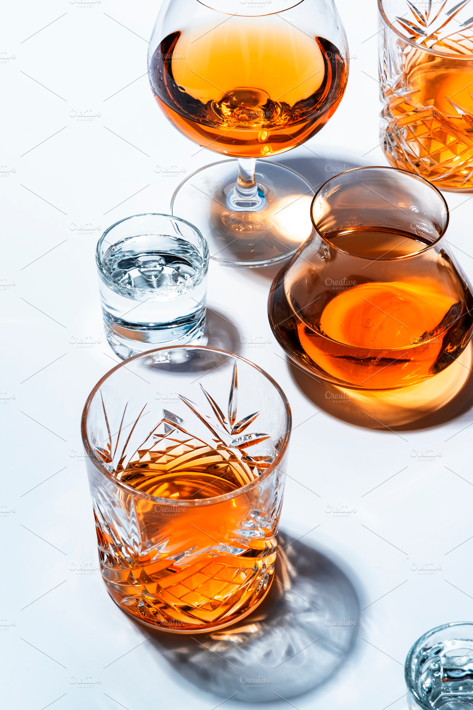 Strong alcoholic drinks, hard liquors, spirits and distillates i, a Food & Drink Photo by 5PH