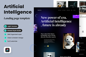 Artificial Intelligence Landing Page