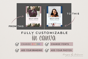 Self-Love EBook Canva Template