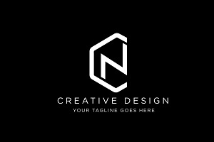 Minimal Letter CN Logo Design, a Branding & Logo Template by SaaDesigns
