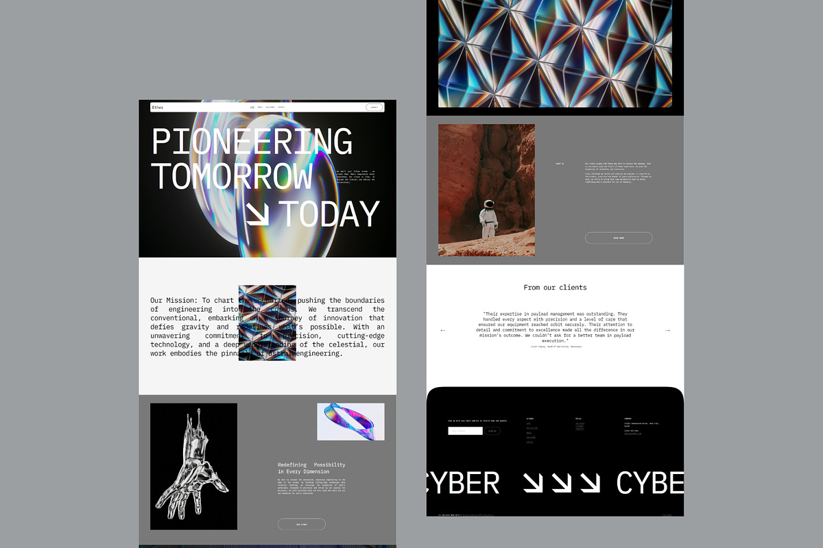 Ether - Squarespace Template preview 4