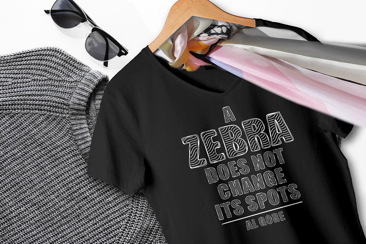 Zebra BBoard - Decorative Font preview 6