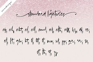 Blush Pink Handwritten Script Font