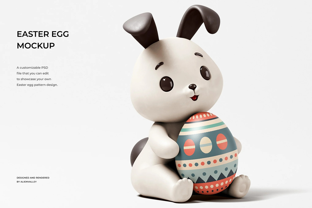 Easter Egg Mockup, a Product Mockup by zpackcreative (Photo 1 of 5)