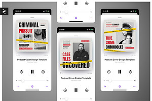 True Crime Podcast Cover, a Social Media Template by Neermana