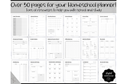 Homeschool Planner Printable - 50 pg, a Templates & Theme by Templatables (Thumbnail 3 of 11)