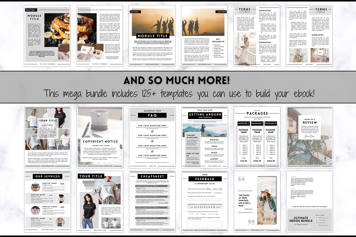 eBook Template Canva! 140pg Workbook, a Marketing Template by Templatables (Photo 9 of 11)