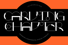 CARVING CHAPTER - ART DECO FONT