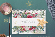 Watercolor winter Christmas frames, an Illustration by WonderWonder (Thumbnail 7 of 10)