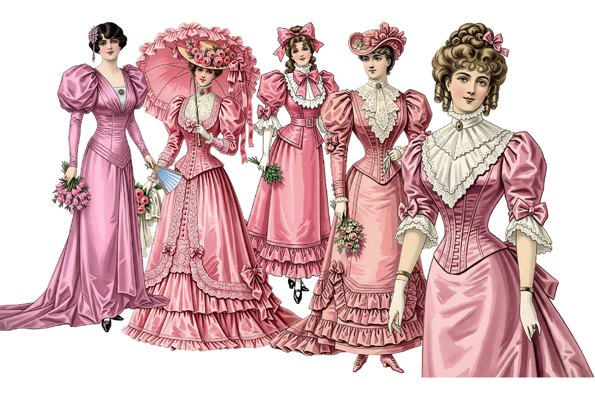 Christmas Pink Clipart, an Illustration by DreamArtGraphic (Photo 3 of 5)