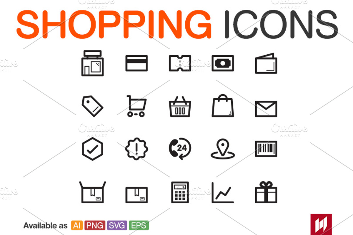 Shopping icons, an Icon by NAS (Photo 1 of 2)