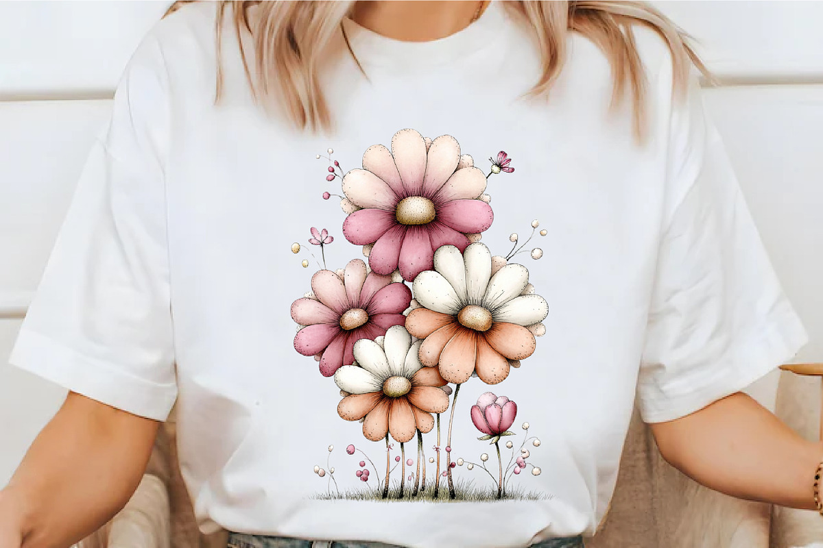 Spring Flowers Sublimation Clipart, an Illustration by designcity5 (Photo 3 of 5)