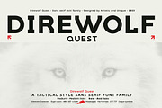 Direwolf Quest - Sans serif font, a Sans Serif Font by Artistic & Unique (Thumbnail 1 of 15)