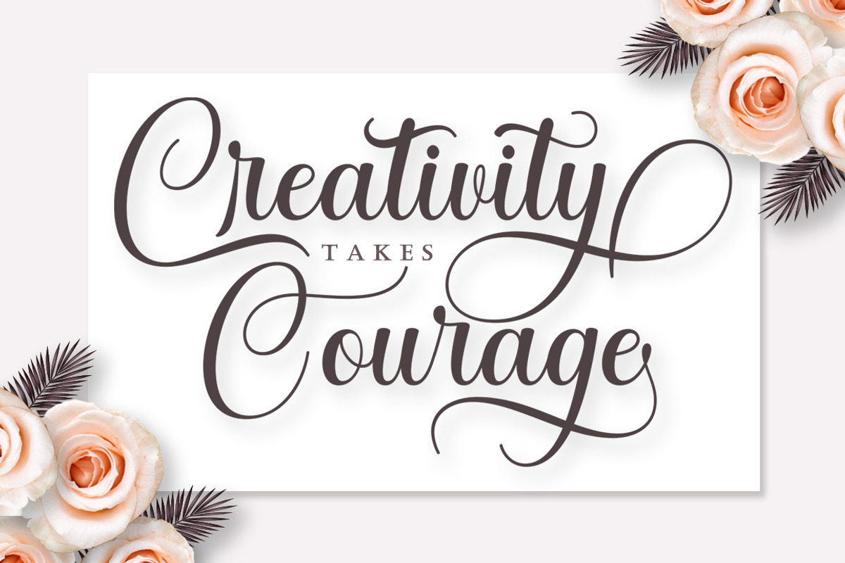 Ernestone Script, a Script Font by Strong.co (Photo 3 of 14)