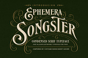 Songster Typeface + Extras, a Serif Font by Ilham Herry (Thumbnail 1 of 8)