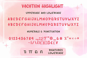 Vacation Font Display Font