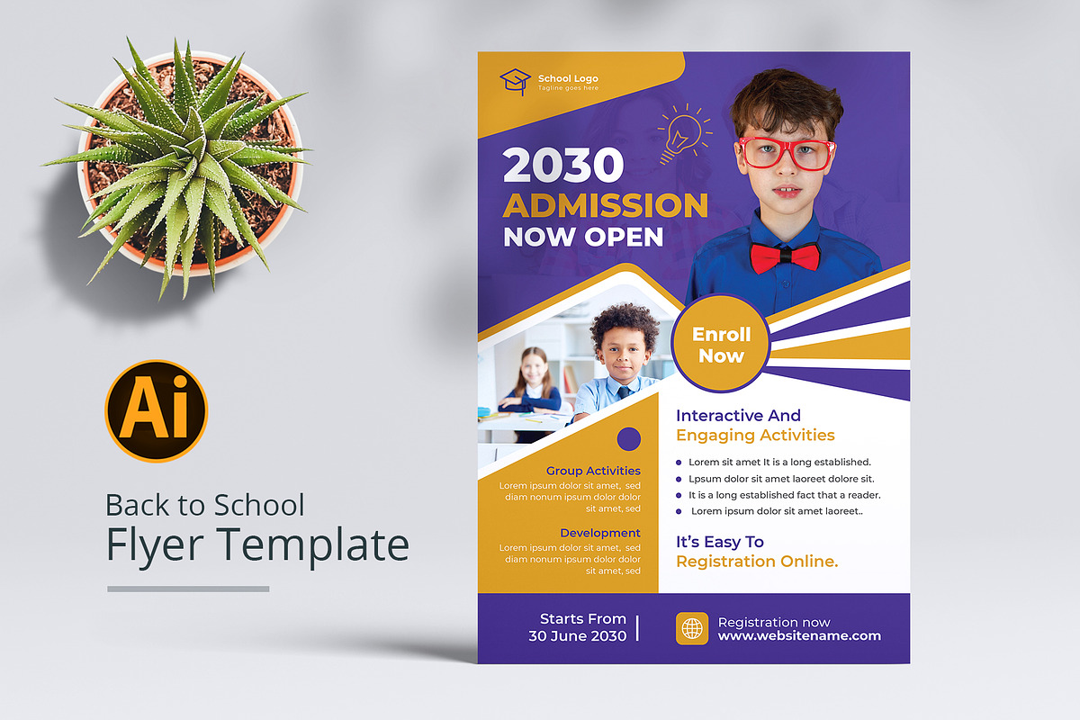 School Flyers Templates, a Flyer Template by Pixelpick (Photo 6 of 11)