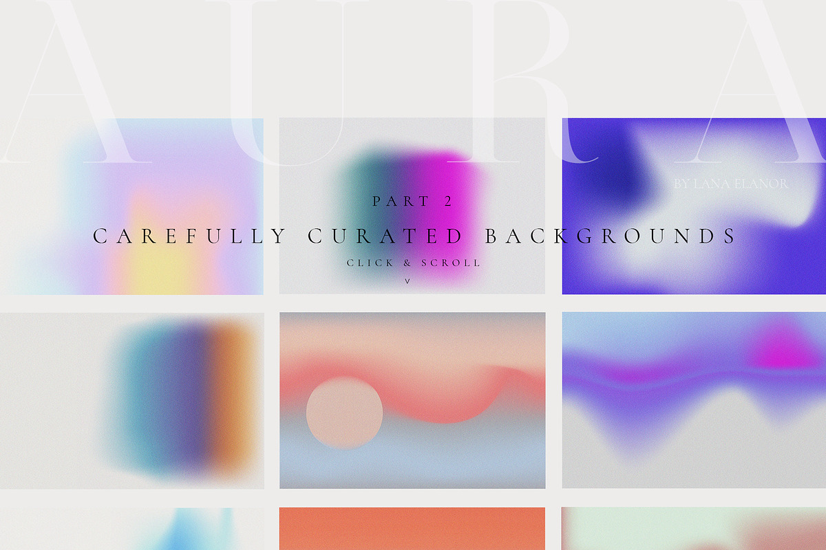 AURA gradient collection, a Texture Graphic by Lana Elanor (Photo 9 of 14)